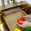 Kit cuba gourmet dourada completa 75x45