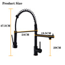 Torneira Gourmet Monocomando Black Matte 50cm